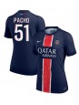 Paris Saint-Germain Willian Pacho #51 Domácí Dres pro Dámské 2024-25 Krátký Rukáv